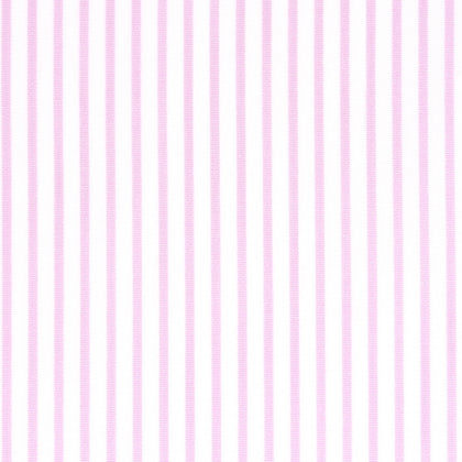 Popeline a righe sottili rosa in cotone – Canclini