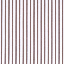 Brown finely striped cotton poplin – Canclini