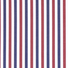 Popeline a righe blu e bordeaux in cotone – Canclini