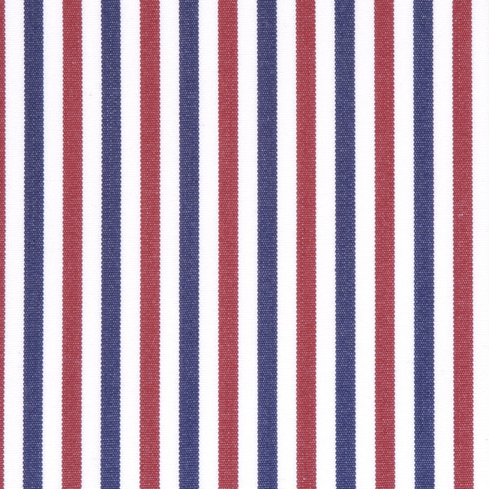 Popeline a righe blu e bordeaux in cotone – Canclini