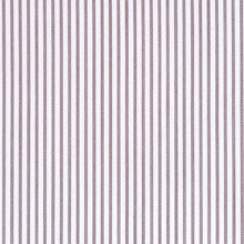 Popeline a righe sottili marroni in cotone – Canclini