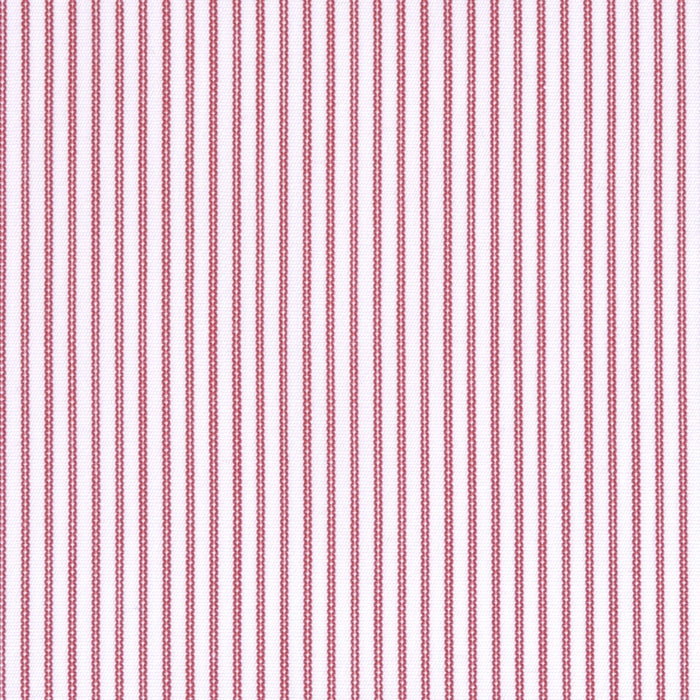 Red fine-striped cotton poplin – Canclini
