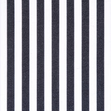 Popeline a righe nero e bianco in cotone – Canclini