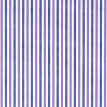 Popeline a righe fitte blu e lilla in cotone – Canclini