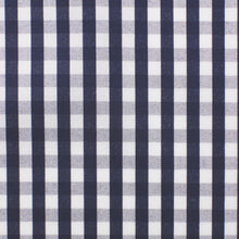 Cotone a quadri grigio e blu nevy – Canclini