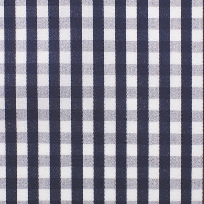 Cotone a quadri grigio e blu nevy – Canclini