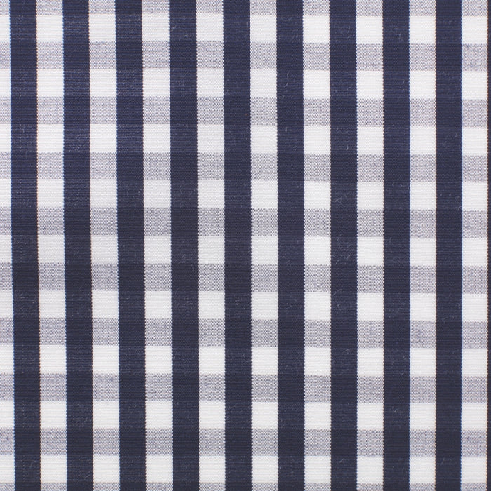 Cotone a quadri grigio e blu nevy – Canclini