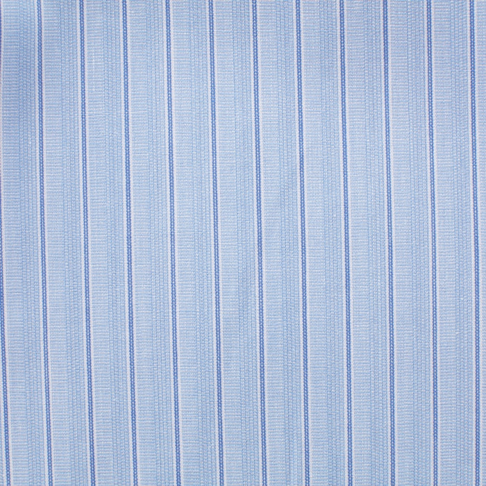 Cotone azzurro a righe sottili blu – Canclini