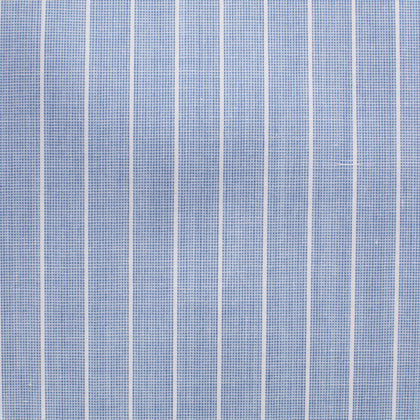 Cotone a righe sottili azzurre – Canclini