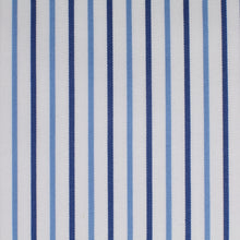 Cotone a righe sottili celesti e blu – Canclini