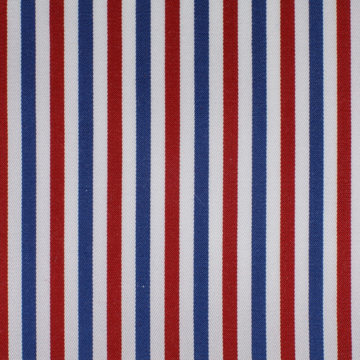 Red and blue striped cotton – Canclini