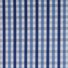 Light blue and blue checked cotton – Canclini