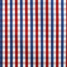 Red and blue plaid cotton – Canclini