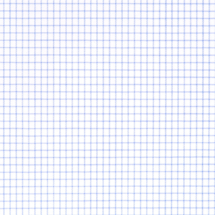 Light blue checked cotton – Canclini